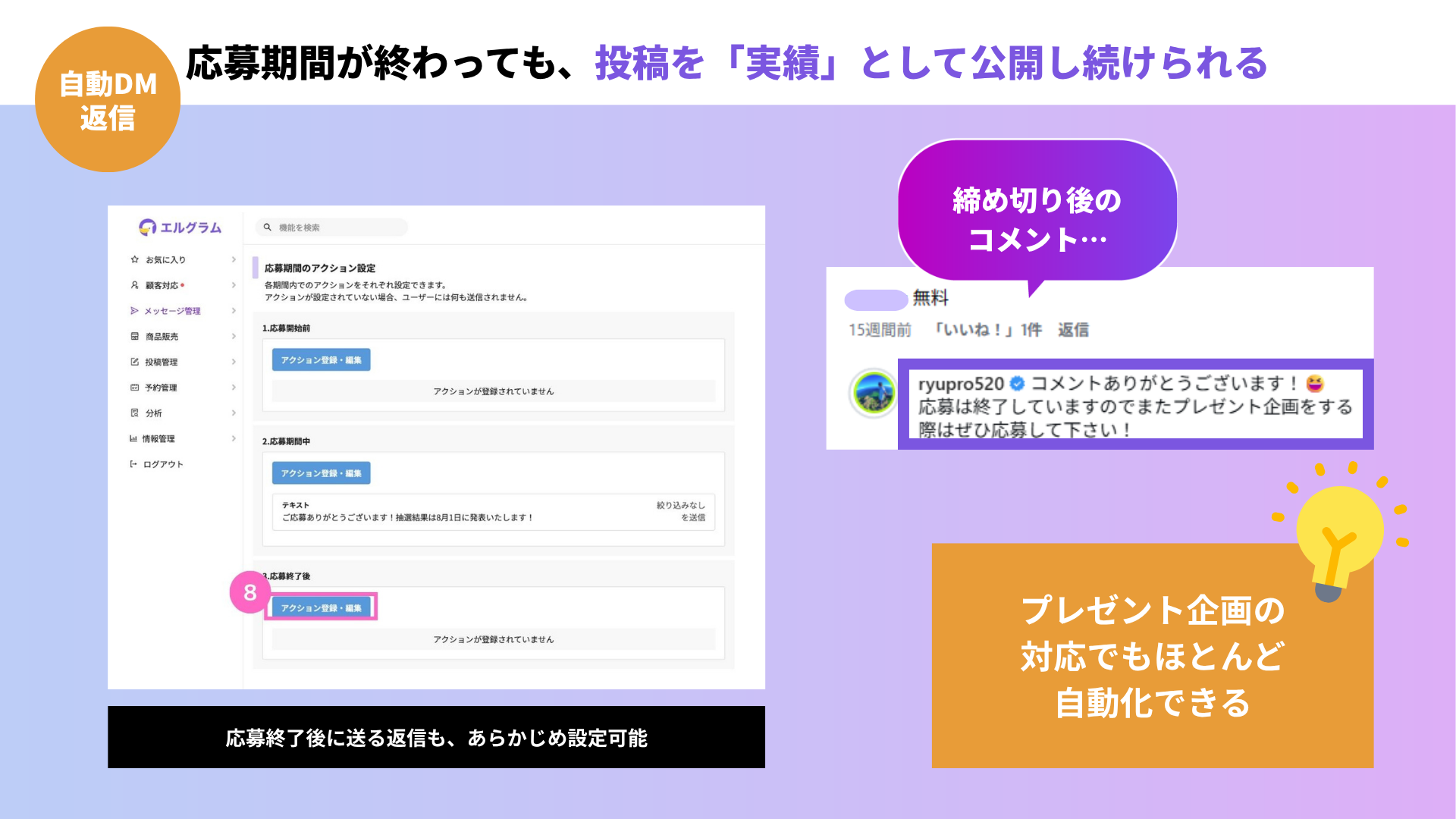竜様「抽選メッセージ」活用の様子③